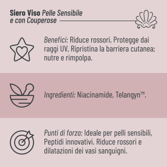Siero Viso Pelle Sensibile e con Couperose Aphros Cosmetici