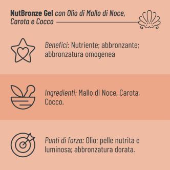 NutBronze Oil con Olio di Mallo di Noce, Carota e Cocco - 150 ml