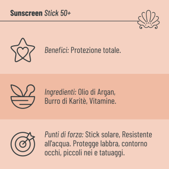 Stick Solare SPF 50+ - Resistente all'Acqua