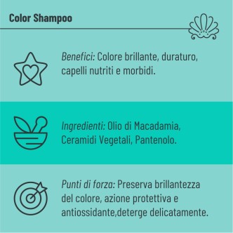 Shampoo Proteggi Colore con Olio di Macadamia e Ceramidi
