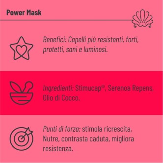 Maschera per Capelli Deboli e Fini | Trattamento Anticaduta Power