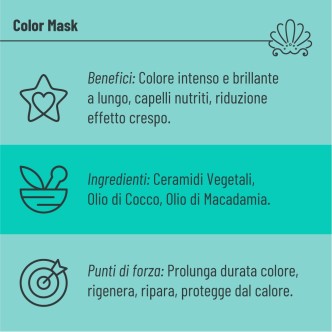 Maschera Protettiva e Ristrutturante Capelli Trattati | Color Mask